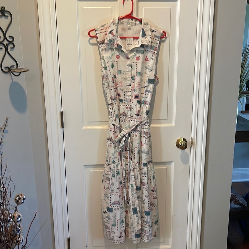 J Crew summer sleeveless dress. Size 12, never won!